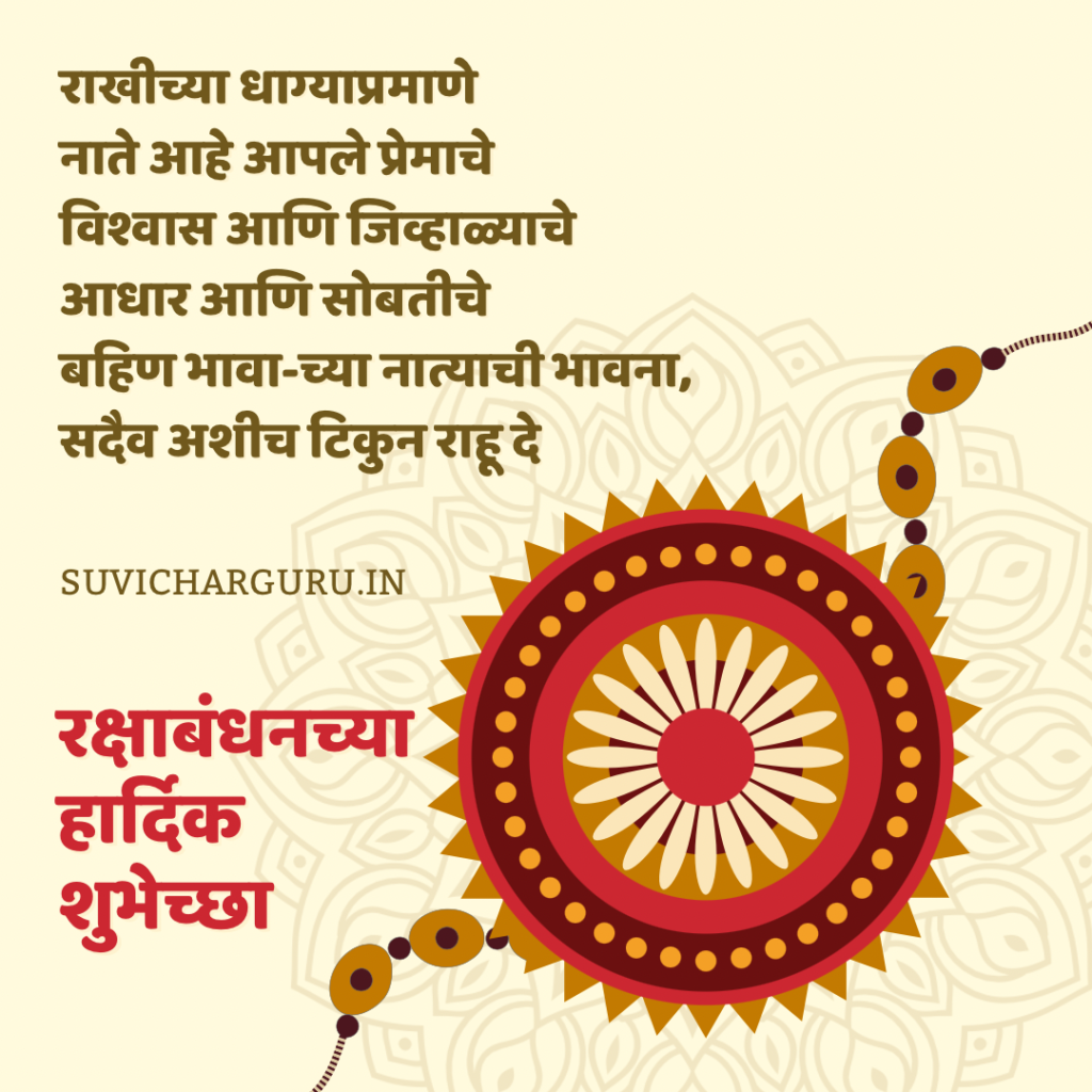 Raksha Bandhan Wishes In Marathi