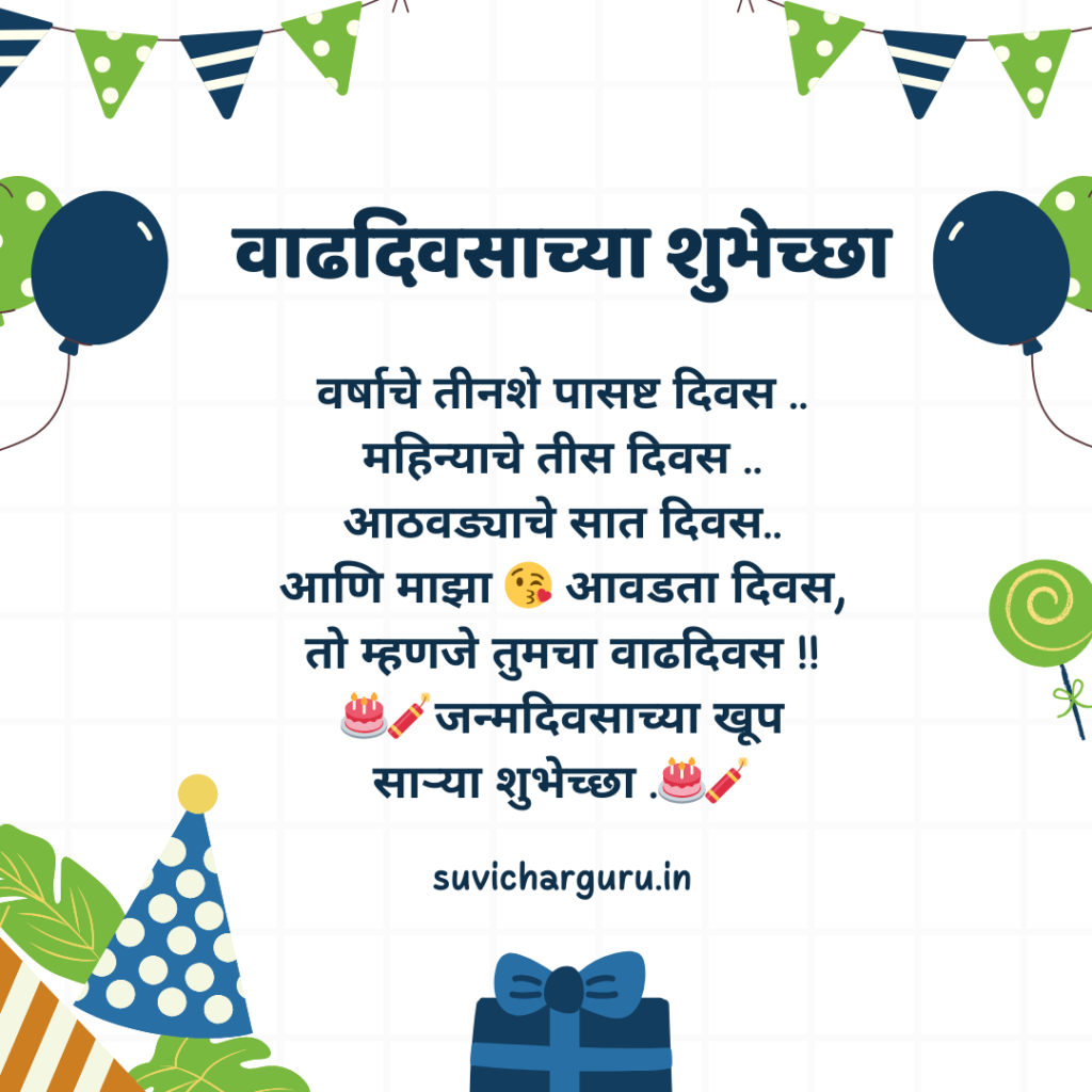 happy birthday wishes in marathi