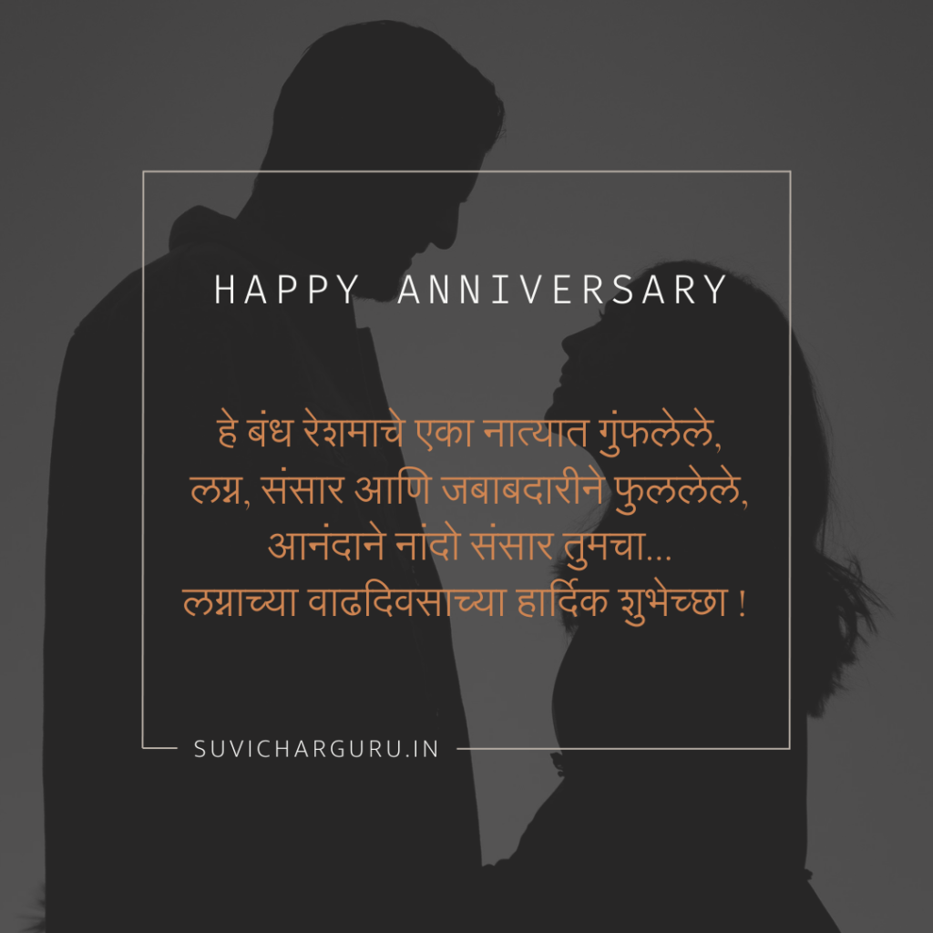Anniversary wishes in Marathi